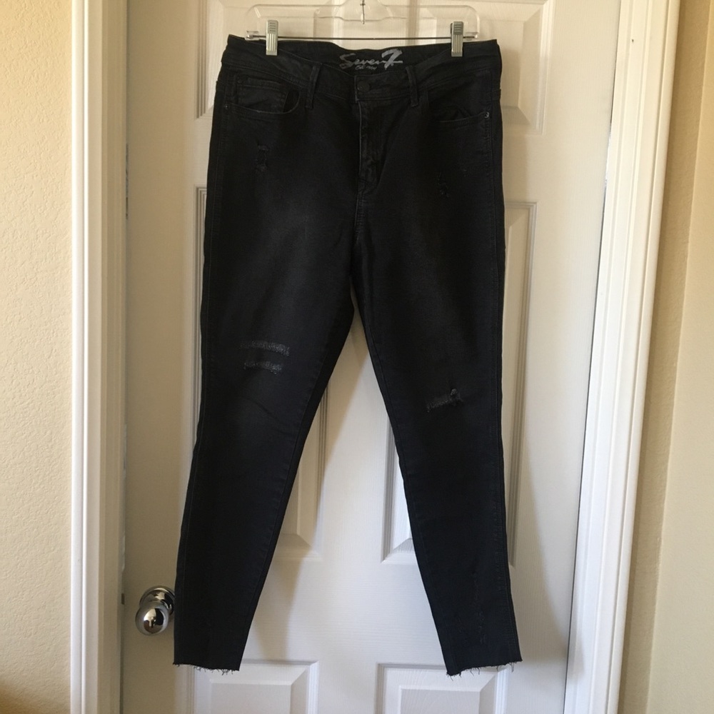 Seven7 Women's Black Legging Jeans Sz 14